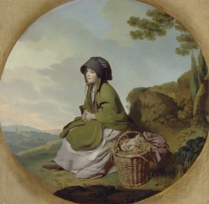 市场女孩（白银时代）c.1776-77 作者 亨利·沃尔顿